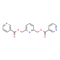 ChemSpider 2D Image | 2,6-Pyridinediylbis(methylene) dinicotinate | C19H15N3O4