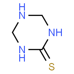 ChemSpider 2D Image | 1,3,5-Triazinane-2-thione | C3H7N3S