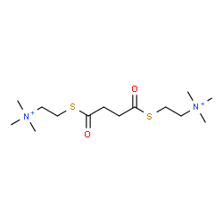 ChemSpider 2D Image | 2,2'-[(1,4-Dioxo-1,4-butanediyl)disulfanediyl]bis(N,N,N-trimethylethanaminium) | C14H30N2O2S2