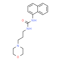 ChemSpider 2D Image | 1-[3-(4-Morpholinyl)propyl]-3-(1-naphthyl)urea | C18H23N3O2