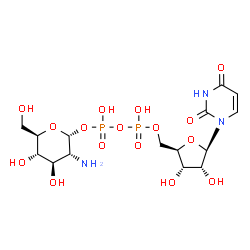 ChemSpider 2D Image | UDP-alpha-D-glucosamine | C15H25N3O16P2