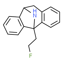 ChemSpider 2D Image | 5-(2-fluoroethyl)-10,11-dihydro-5H-5,10-epiminodibenzo[a,d][7]annulene | C17H16FN