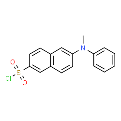 ChemSpider 2D Image | n-methyl-2-anilino-6-naphthalenesulfonyl chloride | C17H14ClNO2S