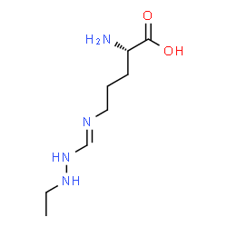 ChemSpider 2D Image | (E)-N~5~-[(2-Ethylhydrazino)methylene]-L-ornithine | C8H18N4O2