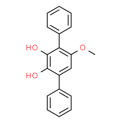 ChemSpider 2D Image | 5'-Methoxy-1,1':4',1''-terphenyl-2',3'-diol | C19H16O3