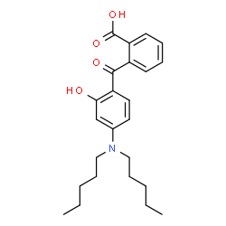 ChemSpider 2D Image | 2-[4-(Dipentylamino)-2-hydroxybenzoyl]benzoic acid | C24H31NO4