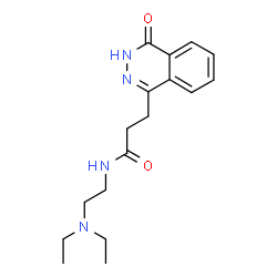 ChemSpider 2D Image | N-[2-(Diethylamino)ethyl]-3-(4-oxo-3,4-dihydro-1-phthalazinyl)propanamide | C17H24N4O2