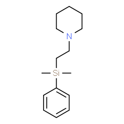 ChemSpider 2D Image | 1-(2-[dimethyl(phenyl)silyl]ethyl)piperidine | C15H25NSi
