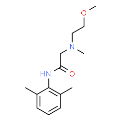 ChemSpider 2D Image | N-(2,6-Dimethylphenyl)-N~2~-(2-methoxyethyl)-N~2~-methylglycinamide | C14H22N2O2