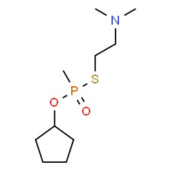 ChemSpider 2D Image | O-Cyclopentyl S-[2-(dimethylamino)ethyl] methylphosphonothioate | C10H22NO2PS