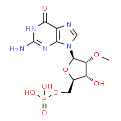 ChemSpider 2D Image | 2'-O-Methylguanosine 5'-monophosphate | C11H16N5O8P