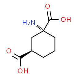 ChemSpider 2D Image | (1R,3R)-1-Amino-1,3-cyclohexanedicarboxylic acid | C8H13NO4