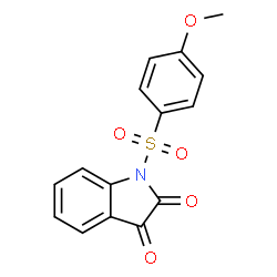 ChemSpider 2D Image | 1-[(4-Methoxyphenyl)sulfonyl]-1H-indole-2,3-dione | C15H11NO5S