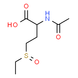 ChemSpider 2D Image | 2-Acetamido-4-(ethylsulfinyl)butanoic acid | C8H15NO4S
