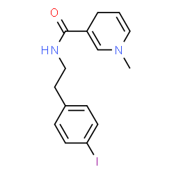 ChemSpider 2D Image | N-[2-(4-Iodophenyl)ethyl]-1-methyl-1,4-dihydro-3-pyridinecarboxamide | C15H17IN2O