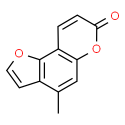 ChemSpider 2D Image | 4-Methyl-7H-furo[2,3-f]chromen-7-one | C12H8O3