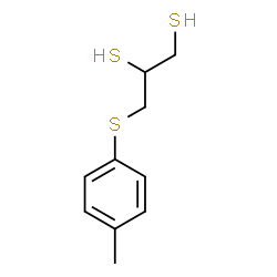 ChemSpider 2D Image | 3-(4-Methylphenylthio)propane-1,2-dithiol | C10H14S3