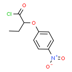 ChemSpider 2D Image | 2-(4-Nitrophenoxy)butanoyl chloride | C10H10ClNO4
