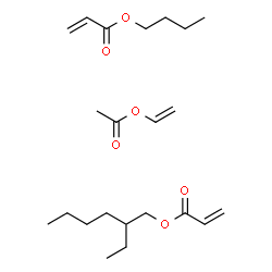 ChemSpider 2D Image | butyl prop-2-enoate; 2-ethylhexyl prop-2-enoate; vinyl acetate | C22H38O6