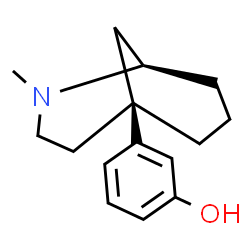 ChemSpider 2D Image | 3-[(1R,5S)-2-Methyl-2-azabicyclo[3.3.1]non-5-yl]phenol | C15H21NO