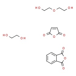 ChemSpider 2D Image | ethylene glycol; furan-2,5-dione; 2-(2-hydroxyethoxy)ethanol; isobenzofuran-1,3-dione | C18H22O11