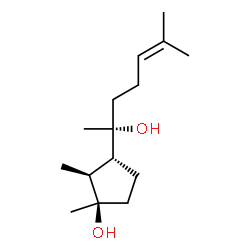 ChemSpider 2D Image | (1R,2S,3R)-3-[(2R)-2-Hydroxy-6-methyl-5-hepten-2-yl]-1,2-dimethylcyclopentanol | C15H28O2