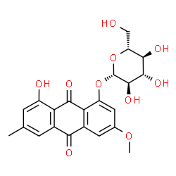 ChemSpider 2D Image | Physcion 8-O-Î²-D-glucopyranoside | C22H22O10