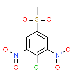 ChemSpider 2D Image | 2-Chloro-5-(methylsulfonyl)-1,3-dinitrobenzene | C7H5ClN2O6S