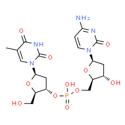 ChemSpider 2D Image | 5'-d[TC]-3' | C19H26N5O11P