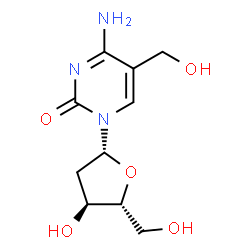 ChemSpider 2D Image | 2'-Deoxy-5-(hydroxymethyl)cytidine | C10H15N3O5