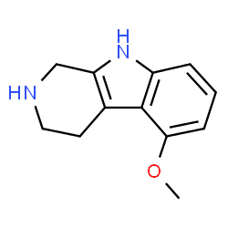 ChemSpider 2D Image | 5-Methoxy-2,3,4,9-tetrahydro-1H-beta-carboline | C12H14N2O