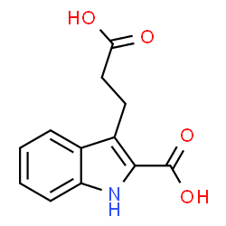 ChemSpider 2D Image | 3-(2-Carboxyethyl)-1H-indole-2-carboxylic acid | C12H11NO4
