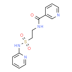 ChemSpider 2D Image | N-[2-(2-Pyridinylsulfamoyl)ethyl]nicotinamide | C13H14N4O3S