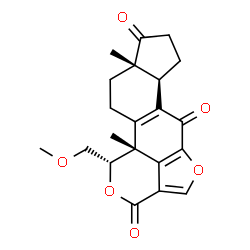 ChemSpider 2D Image | 11-Deacetoxywortmannin | C21H22O6