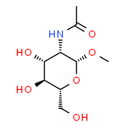 ChemSpider 2D Image | Methyl 2-acetamido-2-deoxy-beta-D-mannopyranoside | C9H17NO6
