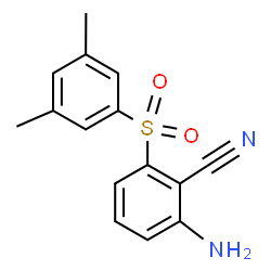 ChemSpider 2D Image | 2-amino-6-(3,5-dimethylphenyl)sulfonylbenzonitrile | C15H14N2O2S