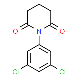 ChemSpider 2D Image | n-(3,5-dichlorophenyl)glutarimide | C11H9Cl2NO2