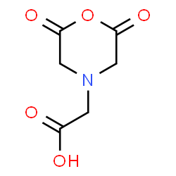 ChemSpider 2D Image | (2,6-Dioxo-4-morpholinyl)acetic acid | C6H7NO5