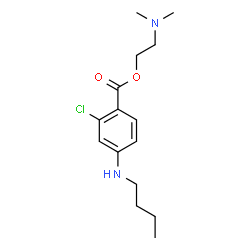 ChemSpider 2D Image | 2-(Dimethylamino)ethyl 4-(butylamino)-2-chlorobenzoate | C15H23ClN2O2