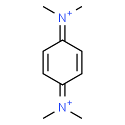 ChemSpider 2D Image | N,N,N',N'-Tetramethyl-2,5-cyclohexadiene-1,4-diiminium | C10H16N2