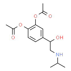 ChemSpider 2D Image | 4-[1-Hydroxy-2-(isopropylamino)ethyl]-1,2-phenylene diacetate | C15H21NO5