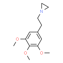 ChemSpider 2D Image | 1-[2-(3,4,5-Trimethoxyphenyl)ethyl]aziridine | C13H19NO3
