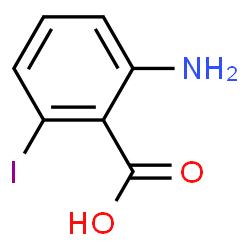 ChemSpider 2D Image | 2-Amino-6-iodobenzoic acid | C7H6INO2