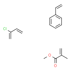 ChemSpider 2D Image | 2-chlorobuta-1,3-diene; methyl 2-methylprop-2-enoate; styrene | C17H21ClO2