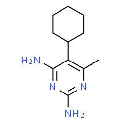 ChemSpider 2D Image | 5-Cyclohexyl-6-methyl-2,4-pyrimidinediamine | C11H18N4