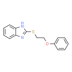 ChemSpider 2D Image | 2-[(2-Phenoxyethyl)sulfanyl]-1H-benzimidazole | C15H14N2OS