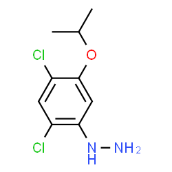 ChemSpider 2D Image | (2,4-Dichloro-5-isopropoxyphenyl)hydrazine | C9H12Cl2N2O