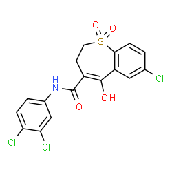 ChemSpider 2D Image | Enolicam | C17H12Cl3NO4S