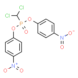 ChemSpider 2D Image | Bis(4-nitrophenyl) (dichloromethyl)phosphonate | C13H9Cl2N2O7P