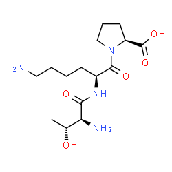ChemSpider 2D Image | L-Threonyl-L-lysyl-L-proline | C15H28N4O5
